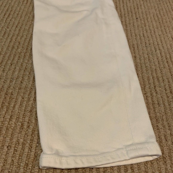 Agolde Women’s Nico High Rise Jeans White Denim Button Fly Size 26x26 - Picture 3 of 11